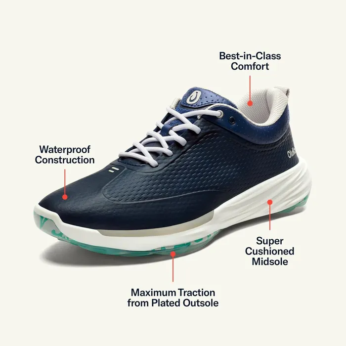 Golf Men Olukai Mkena Waterproof Golf Shoes 8211 Mood Indigo