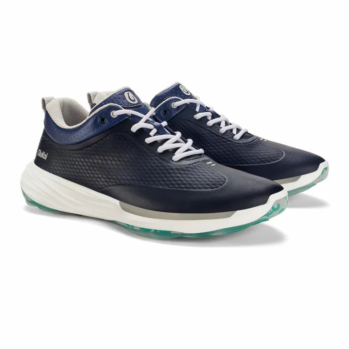 Golf Men Olukai Mkena Waterproof Golf Shoes 8211 Mood Indigo
