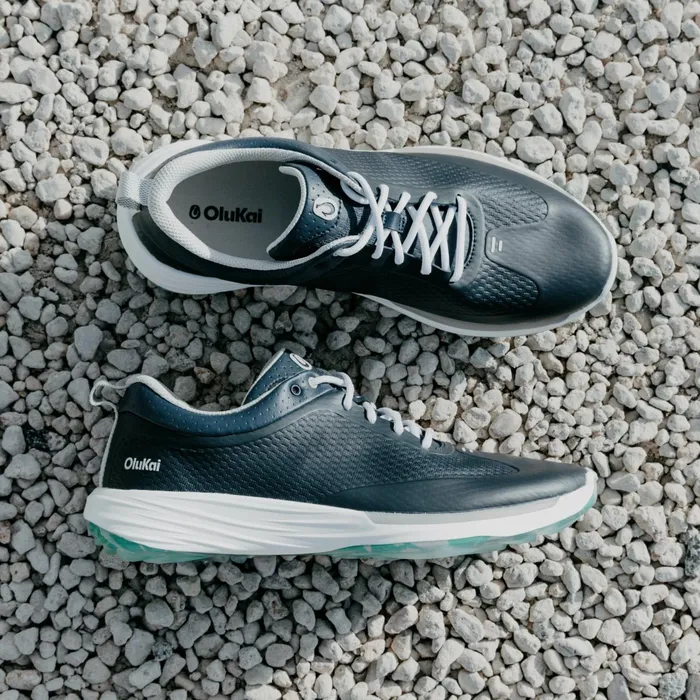Golf Men Olukai Mkena Waterproof Golf Shoes 8211 Mood Indigo