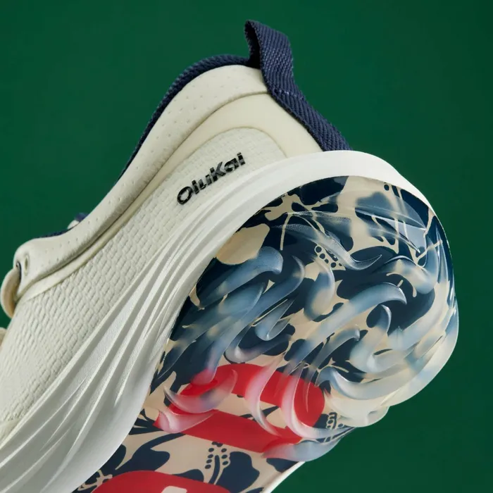 Golf Men Olukai Mkena Waterproof Golf Shoes 8211 White Sand