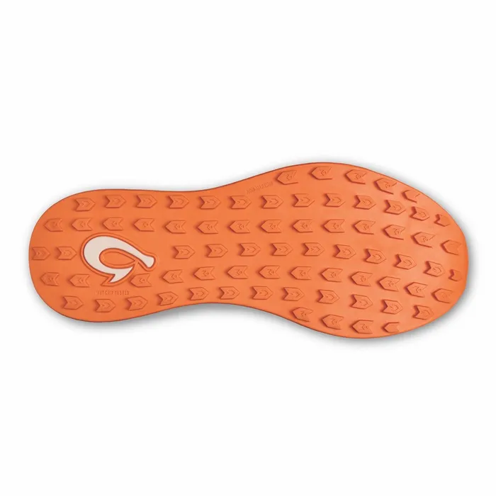Golf Men Olukai Manele Breathable Golf Shoes 8211 Pale Moss Molten Orange
