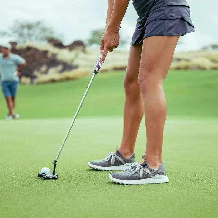 Golf Women Olukai Kawela Golf Shoes 8211 Pavement Mist Grey