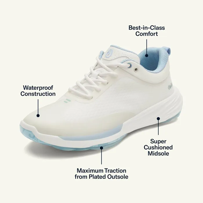 Golf Women Olukai Mkena Waterproof Golf Shoes 8211 Bright White