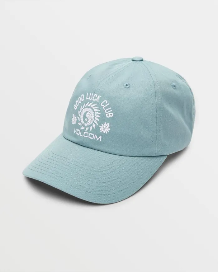 Good Luck Dad Hat 8211 Stone Blue Womens Volcom Hats and Beanies