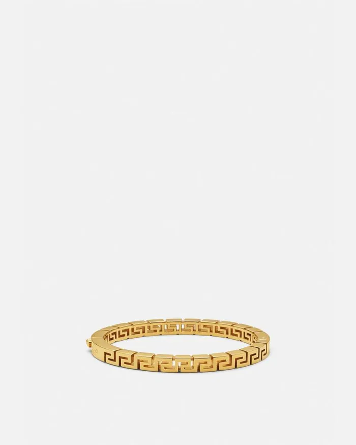 Greca Bangle Bracelet Gold Women Versace Bracelets