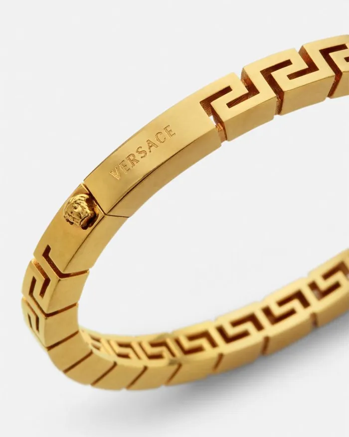 Greca Bangle Bracelet Gold Women Versace Bracelets