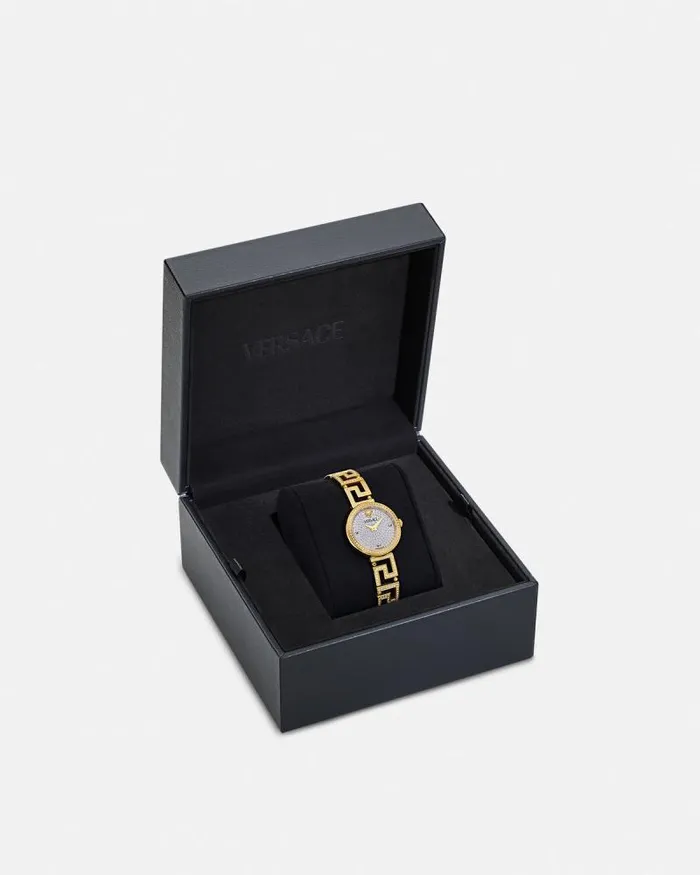Greca Goddess Precious Diamond Watch Gold Women Versace Watches