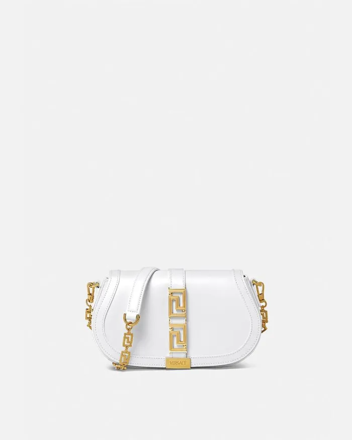 Greca Goddess Shoulder Bag White Women Versace Shoulder and Crossbody