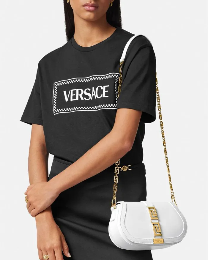 Greca Goddess Shoulder Bag White Women Versace Shoulder and Crossbody