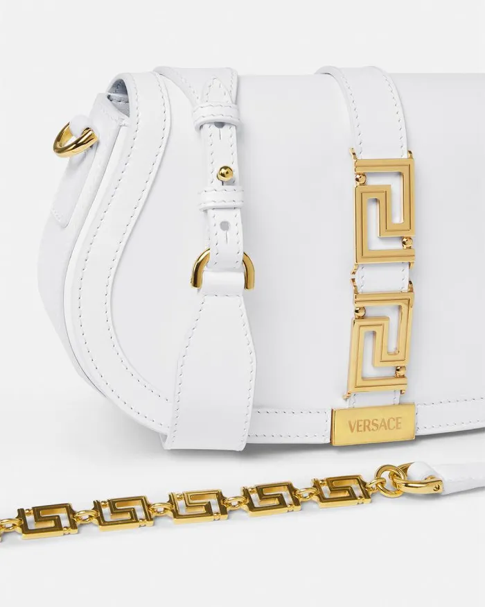 Greca Goddess Shoulder Bag White Women Versace Shoulder and Crossbody