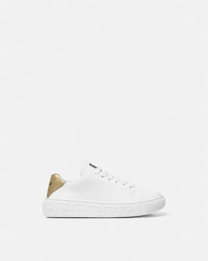 Greca Kids Sneakers Whiteprint Children Versace Shoes