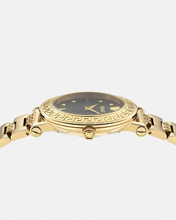 Greca Sphere Watch Gold Women Versace Watches