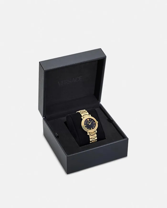 Greca Sphere Watch Gold Women Versace Watches