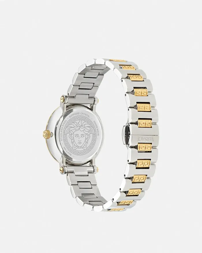 Greca Sphere Watch Silvergold Women Versace Watches