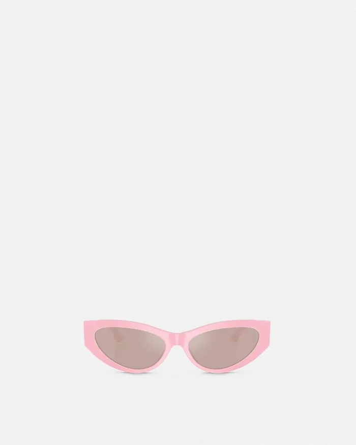 Greca Strass CatEye Sunglasses Pink Women Versace Sunglasses