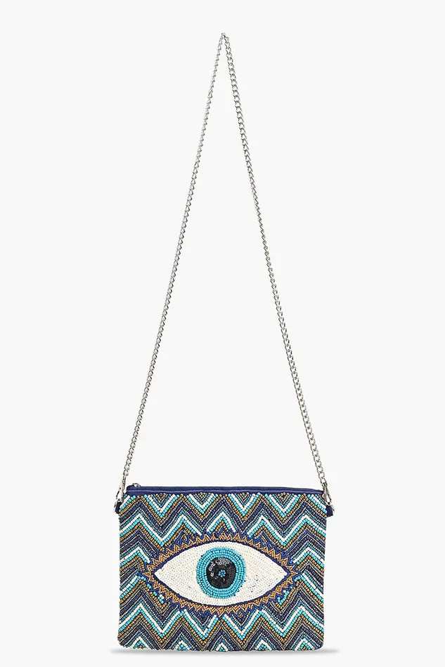 Grecian Nights Evil Eye Clutch Women Clutches America and Beyond