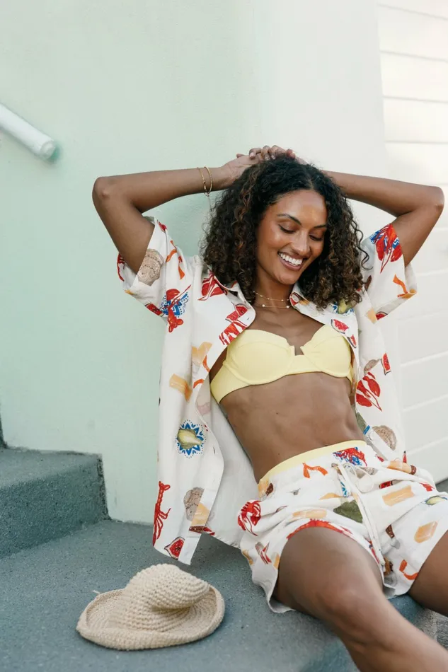 Hampton Top Cream Multi Tops Petal and Pup Women