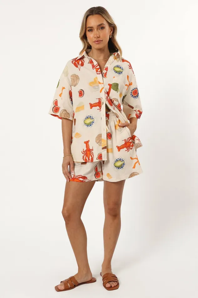Hampton Top Cream Multi Tops Petal and Pup Women