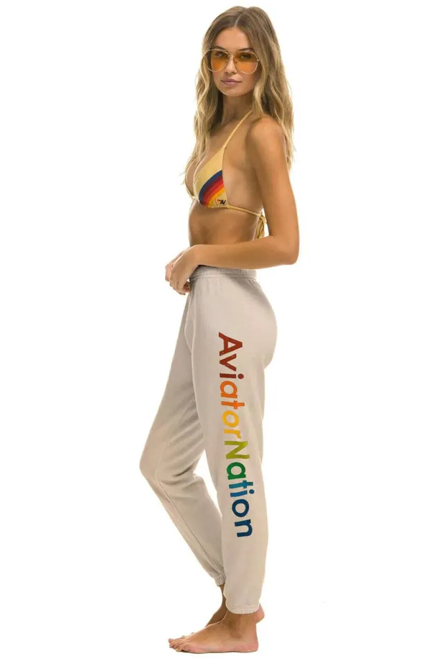 Hamptons Sweatpants 8211 Sand Women Aviator Nation Sweatpants