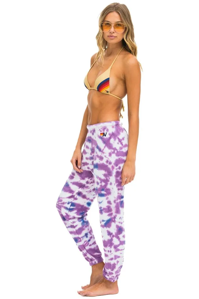 Hand Dyed Sweatpants 8211 Tie Dye Magenta Women Aviator Nation Sweatpants