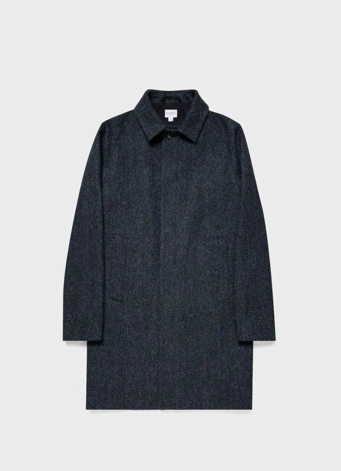 Harris Tweed Car Coat Men SUNSPEL Jackets and Coats