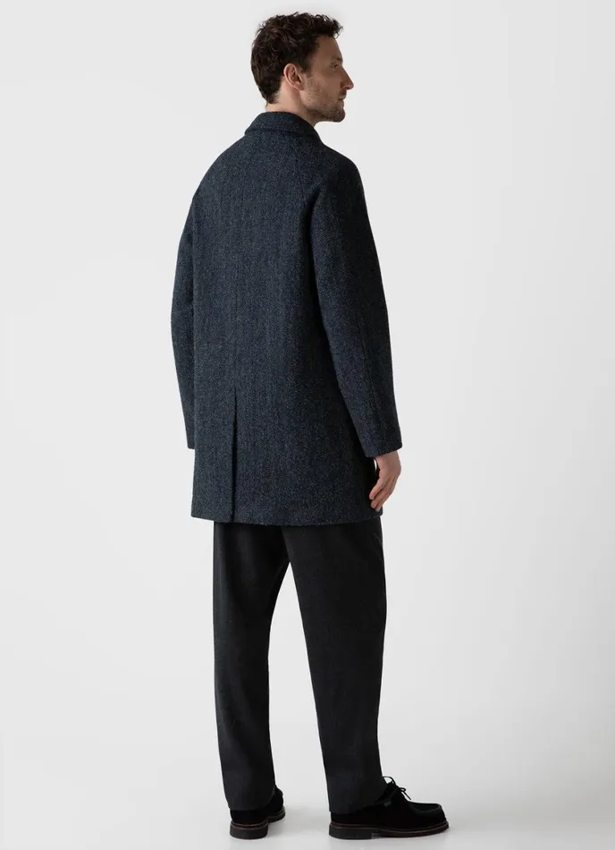 Harris Tweed Car Coat Men SUNSPEL Jackets and Coats