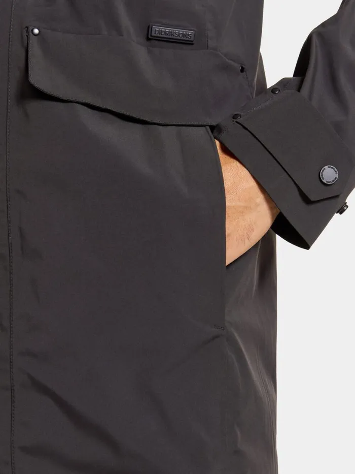 Harry Parka Black Men Didriksons Spring Jackets