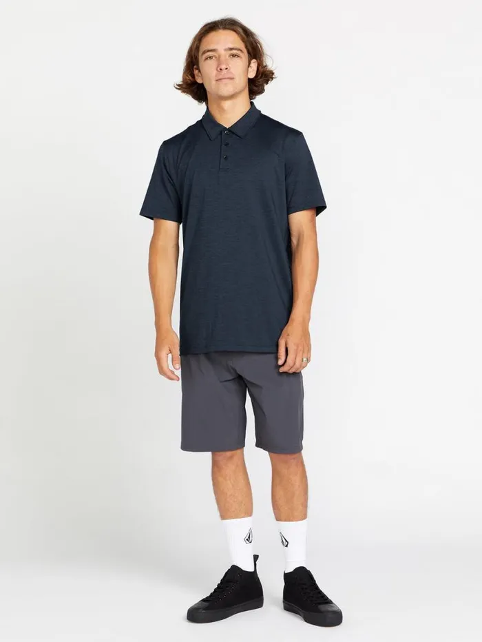 Hazard Pro Polo Short Sleeve Shirt 8211 Navy Mens Volcom Hiking