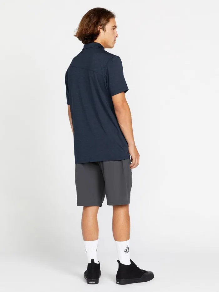 Hazard Pro Polo Short Sleeve Shirt 8211 Navy Mens Volcom Hiking