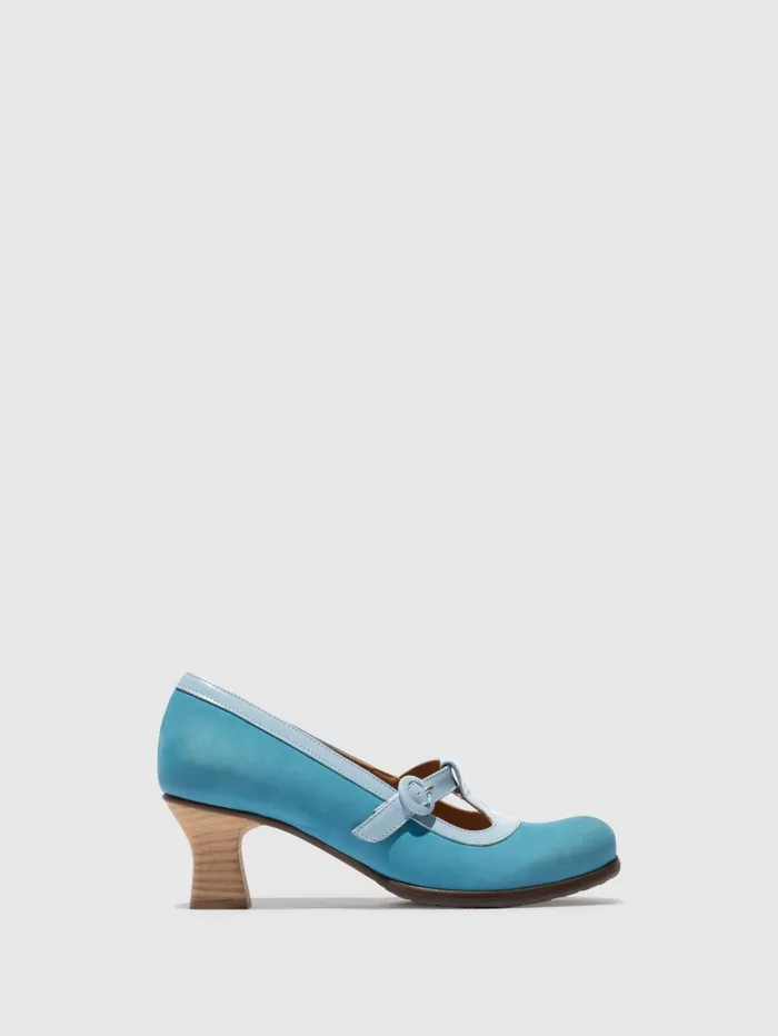 Heel Shoes BEGI085FLY SKY BLUESKY BLUE Women Fly London Shoes