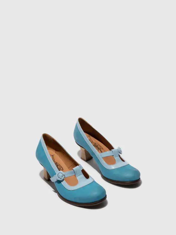 Heel Shoes BEGI085FLY SKY BLUESKY BLUE Women Fly London Shoes
