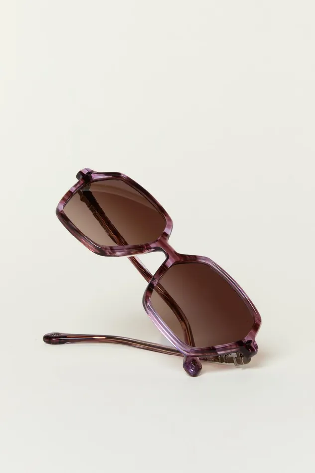 Hexagonal Sunglasses Lotty Pink Women Baandsh Eyewear