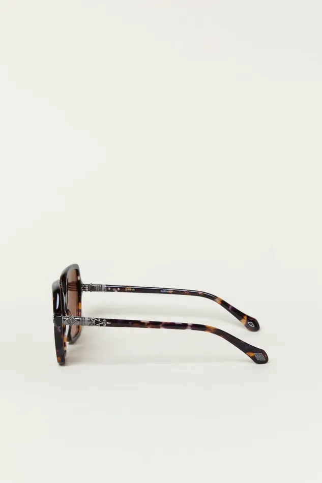 Hexagonal Sunglasses Lotty Pink Women Baandsh Eyewear