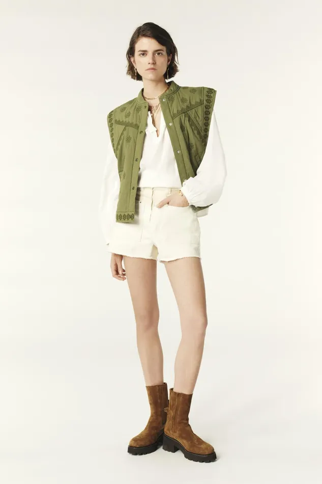 HighRise Shorts Cdavid OffWhite Women Baandsh Skirts and Shorts