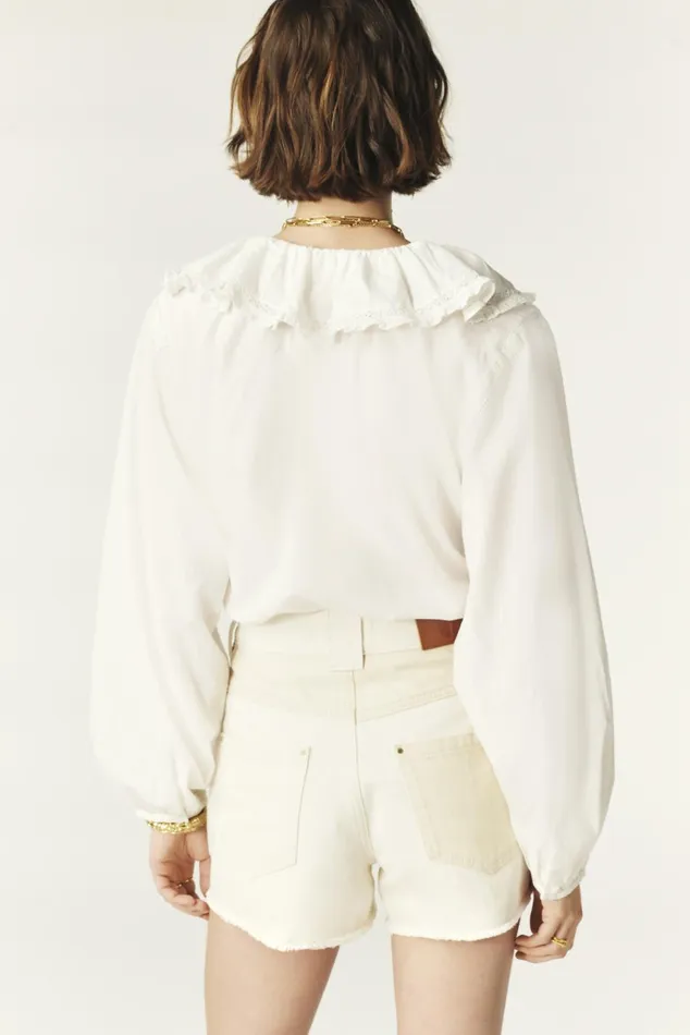 HighRise Shorts Cdavid OffWhite Women Baandsh Skirts and Shorts