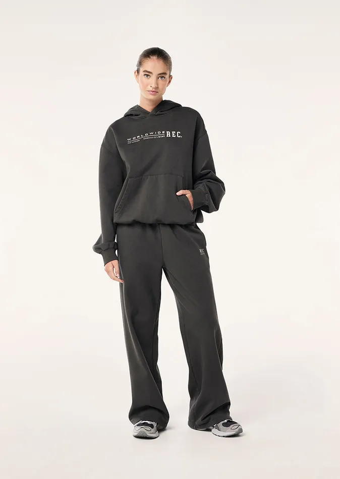 Hoodies PE Nation Women WORLDWIDE HOODIE IN WASHED BLACK