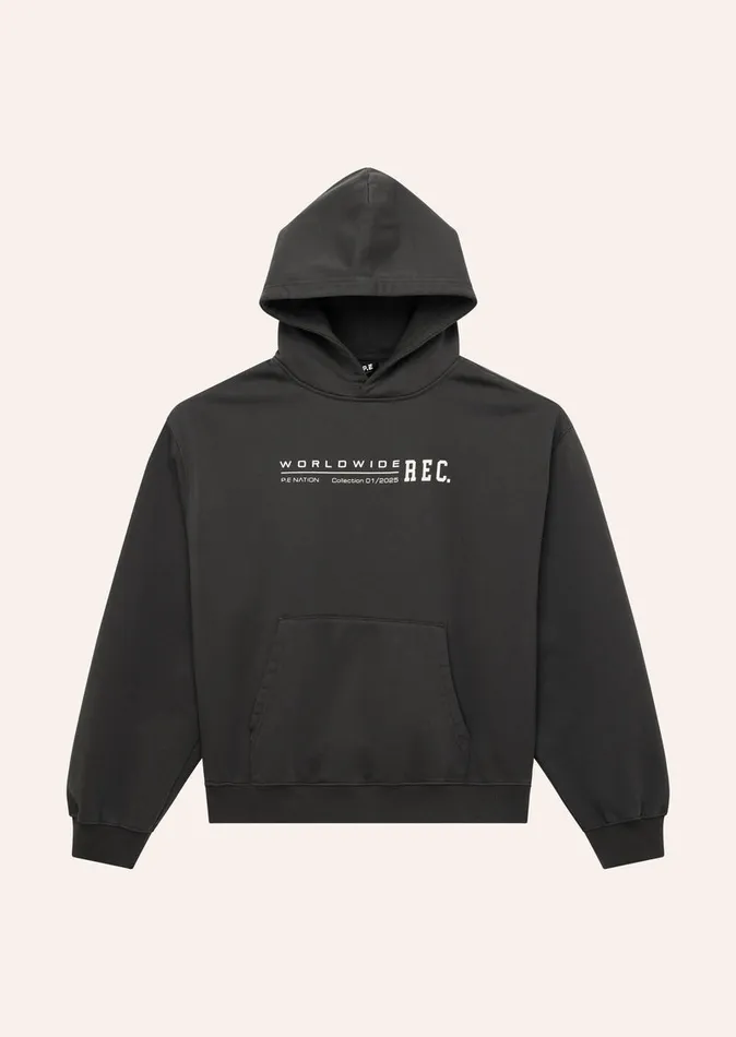 Hoodies PE Nation Women WORLDWIDE HOODIE IN WASHED BLACK