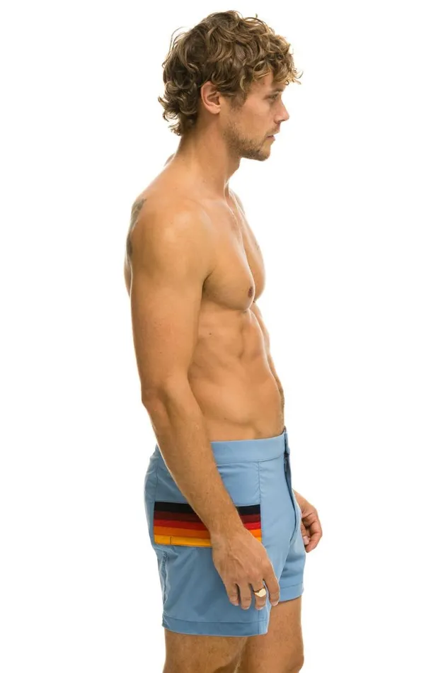 Horizontal 5 Stripe Flex Shorts 8211 Islanda Men Aviator Nation Shorts
