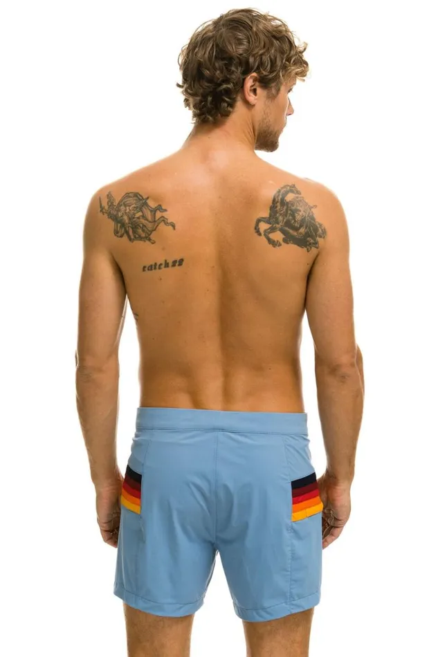 Horizontal 5 Stripe Flex Shorts 8211 Islanda Men Aviator Nation Shorts