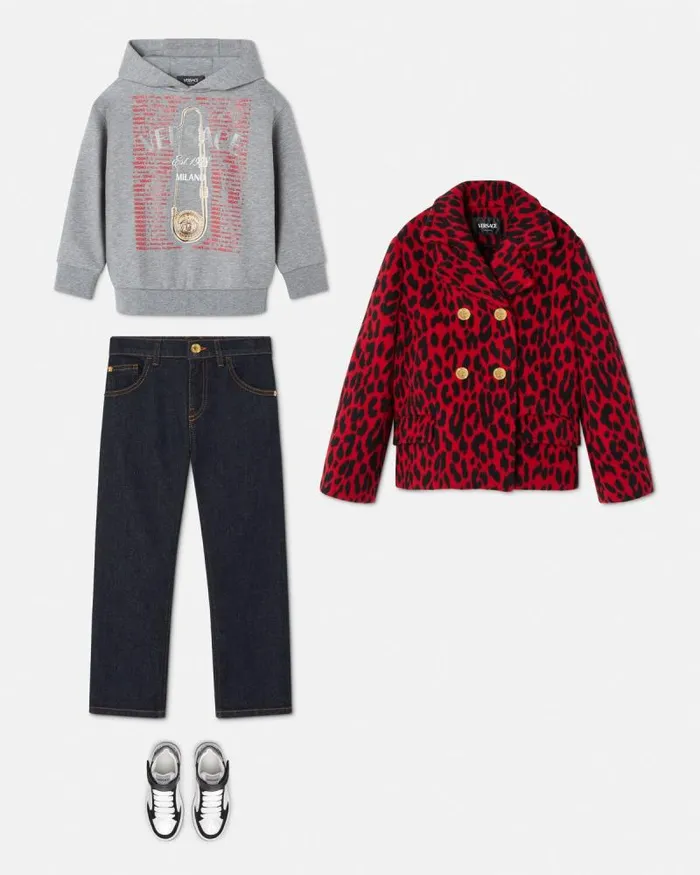 House Of Versace Kids TShirt Gray Children Versace Clothing