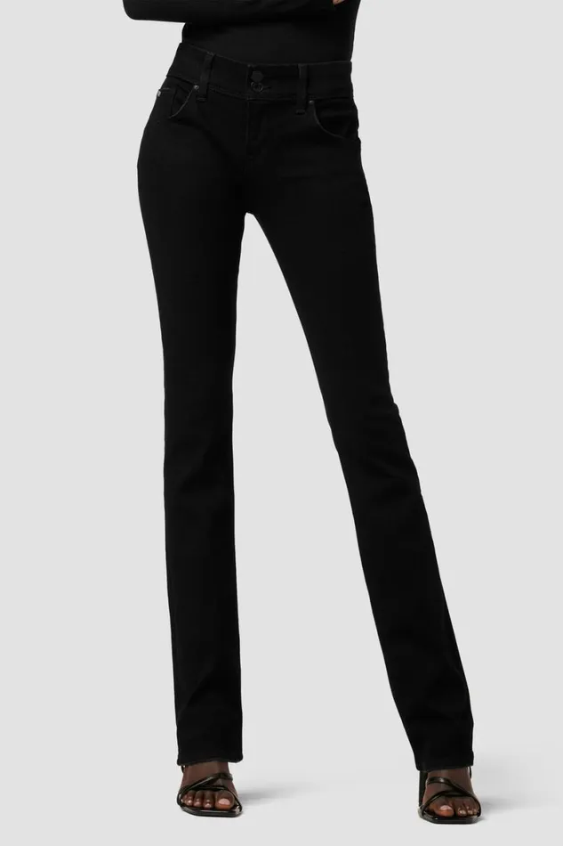 Hudson Jeans Bootcut Beth MidRise Baby Bootcut Jean Black 8211 Women