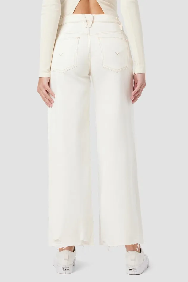 Hudson Jeans Cropped James Maternity Wide Leg Crop Jean Ecru Destructed Hem 8211 Women Hudson Jeans Cropped James Maternity Wide Leg Crop Jean Ecru Destructed Hem 8211 Women
