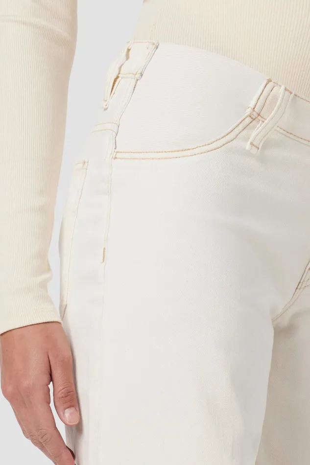 Hudson Jeans Cropped James Maternity Wide Leg Crop Jean Ecru Destructed Hem 8211 Women Hudson Jeans Cropped James Maternity Wide Leg Crop Jean Ecru Destructed Hem 8211 Women
