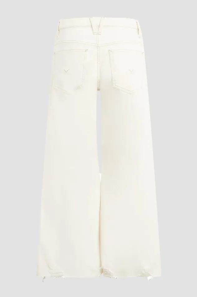 Hudson Jeans Cropped James Maternity Wide Leg Crop Jean Ecru Destructed Hem 8211 Women Hudson Jeans Cropped James Maternity Wide Leg Crop Jean Ecru Destructed Hem 8211 Women