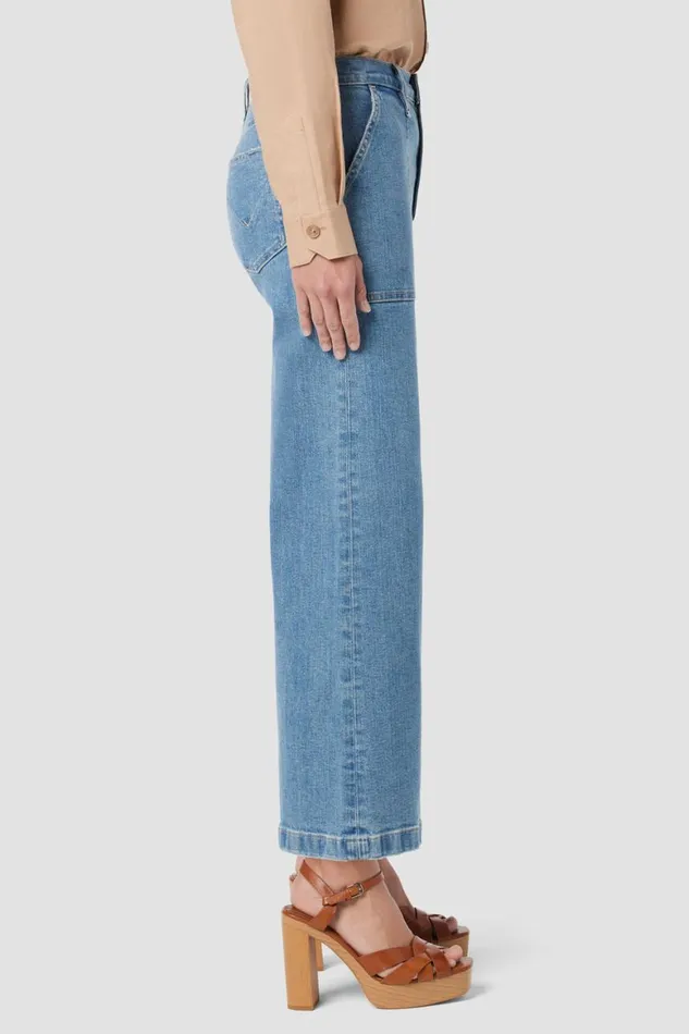 Hudson Jeans Cropped Jodie HighRise Wide Leg Crop Jean West Lake 8211 Women Hudson Jeans Cropped Jodie HighRise Wide Leg Crop Jean West Lake 8211 Women