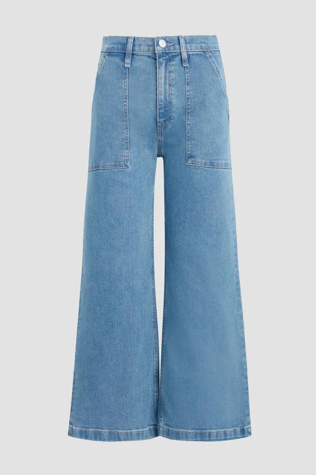 Hudson Jeans Cropped Jodie HighRise Wide Leg Crop Jean West Lake 8211 Women Hudson Jeans Cropped Jodie HighRise Wide Leg Crop Jean West Lake 8211 Women