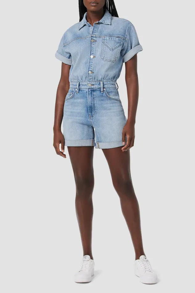 Hudson Jeans Dresses and Jumpsuits Short Sleeve Romper Ocean Waters 8211 Women Hudson Jeans Dresses and Jumpsuits Short Sleeve Romper Ocean Waters 8211 Women