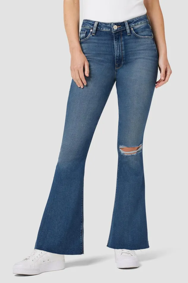 Hudson Jeans Flare Holly HighRise Flare Barefoot Jean Serene 8211 Women