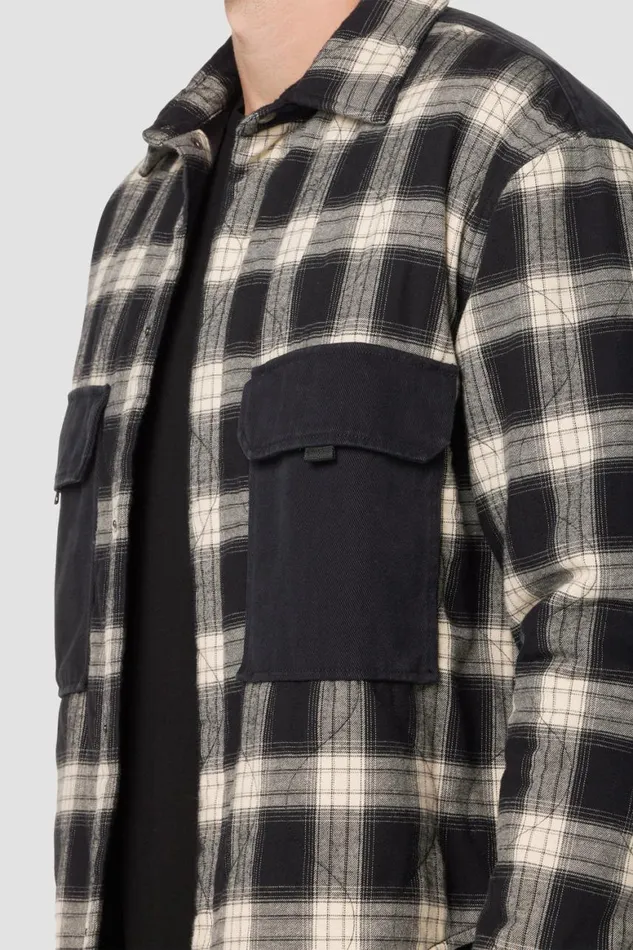 Hudson Jeans Jackets and Outerwear Padded Long Sleeve Jacket Black White Check 8211 Men Hudson Jeans Jackets and Outerwear Padded Long Sleeve Jacket Black White Check 8211 Men