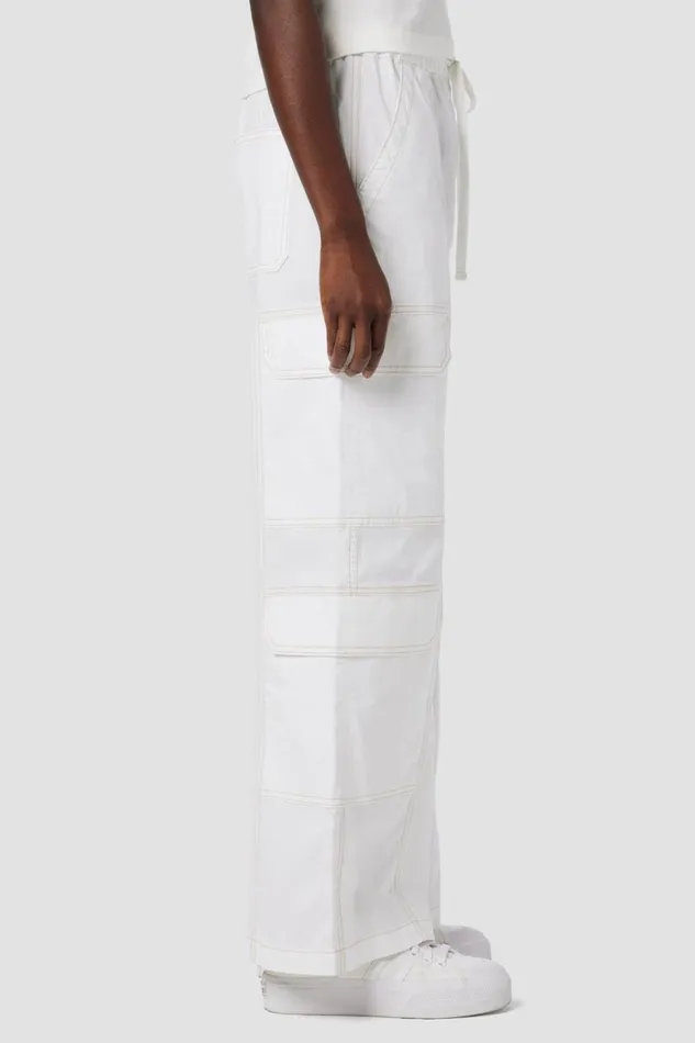 Hudson Jeans Pants Parachute Wide Leg Cargo White 8211 Women